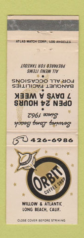 Matchbook Cover - Orbit Coffee Shop Long Beach CA