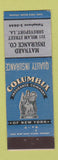 Matchbook Cover - Columia Insurance Maynard Shreveport LA