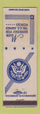Matchbook Cover - US Army Military WEAR