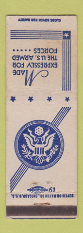 Matchbook Cover - US Army Military WEAR