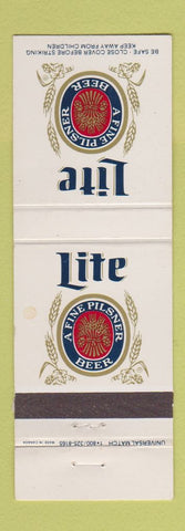 Matchbook Cover - Miller Lite Beer