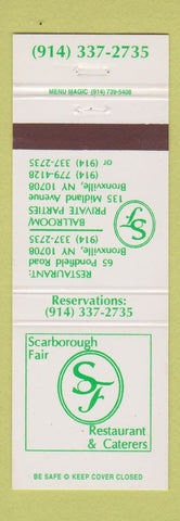 Matchbook Cover - Scarborough Fair Restaurant Bronxville NY