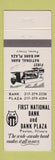 Matchbook Cover - First National Bank Paxton IL Owl Bicentennial 1976