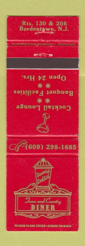 Matchbook Cover - Town and Country Diner Bordentown NJ