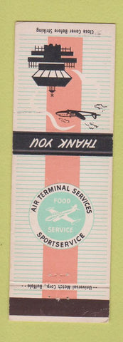 Matchbook Cover - Air Terminal Services Milwaukee WI General Mitchell Field