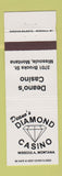 Matchbook Cover - Deano's Diamond Casino Missoula MT