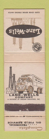 Matchbook Cover - Lane Wells Oil Field Equipment WEAR