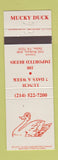 Matchbook Cover - Mucky Duck Dallas TX