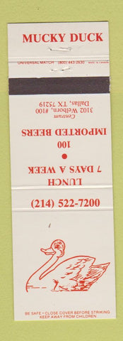 Matchbook Cover - Mucky Duck Dallas TX