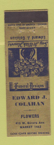Matchbook Cover - Edward Colahan Flowers WEAR