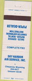 Matchbook Cover - Sky Harbor Air Service Cheyenne WY