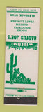 Matchbook Cover - Cactus Joe's Glendale UT