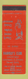Matchbook Cover - Harold's cLub Long Beach CA