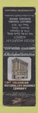 Matchbook Cover - Columbian National Insurance Denver Colorado WORN