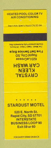 Matchbook Cover - Stardust Motel Rapid City SD