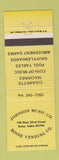 Matchbook Cover - Johnson Music Vending Boise ID