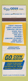 Matchbook Cover - GO Coin Service Vending Columbus OH Juke Box