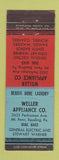 Matchbook Cover - Weller Appliance Mount Penn Reading PA