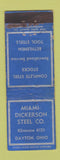 Matchbook Cover - Miami Dickerson Steel Dayton OH WORN