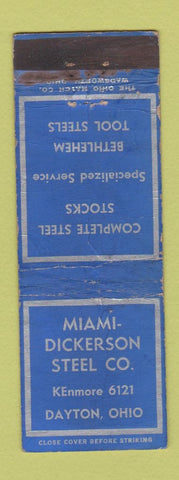 Matchbook Cover - Miami Dickerson Steel Dayton OH WORN