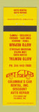 Matchbook Cover - Columbia's Car Rental Repair Columbia MO