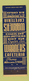Matchbook Cover - Warner's Cafeteria New York City Federal
