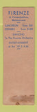 Matchbook Cover - Firenze Restaurant New York City SAMPLE WEAR