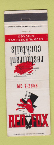 Matchbook Cover - Red Fox Restaurant Chicago IL