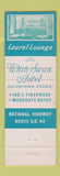 Matchbook Cover - White Swan Hotel Uniontown PA
