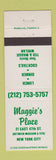 Matchbook Cover - Maggie's Place New York City
