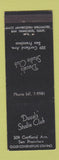 Matchbook Cover - Duvals' Studio Club San Francisco CA