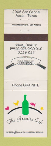 Matchbook Cover - The Granite Cafe Austin TX