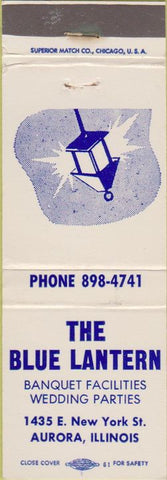 Matchbook Cover - Blue Lantern Aurora IL