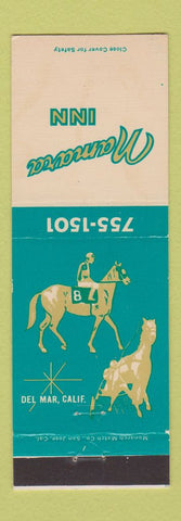 Matchbook Cover - Namara Inn Del Mar CA Horse Racing