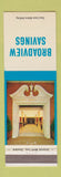 Matchbook Cover - Broadview Savings Cleveland OH