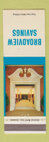 Matchbook Cover - Broadview Savings Cleveland OH