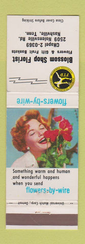 Matchbook Cover - Blossom Shop Florist Flowers Nashville TN girlie