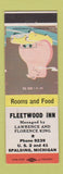 Matchbook Cover - Fleetwood Inn Spalding MI