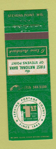 Matchbook Cover - 1st National Bank Stevens Point WI