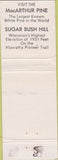Matchbook Cover - The Cedars Crandon WI