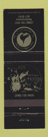 Matchbook Cover - Fox and the Hound Visalia CA