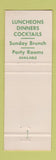 Matchbook Cover - Eastbrook Milwaukee WI