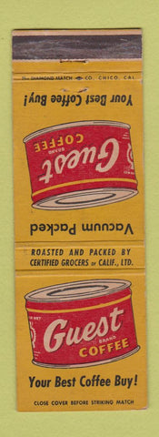 Matchbook Cover - Guest Coffee WEAR