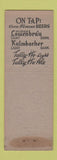 Matchbook Cover - Janssen Graybar Hofbrau New York City Lowenbrau Kulbacher Beer