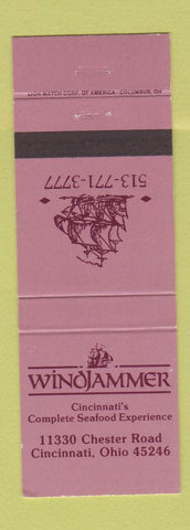 Matchbook Cover - Windjammer Cincinnati OH