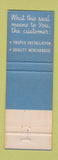 Matchbook Cover - PHCC Plumbing Heating Cooling Gaines San Diego CA