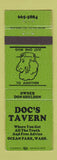 Matchbook Cover - Doc's Tavern Ocean Park WA