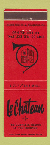 Matchbook Cover - Le Chateau Pocono Mountains PA