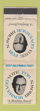 Matchbook Cover - Pat Brown for Governor CA WEAR