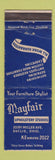 Matchbook Cover - Mayfair Upholstery Studios Euclid OH WEAR